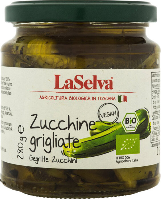 LaSelva Bio Zucchini gegrillt in Öl 280g