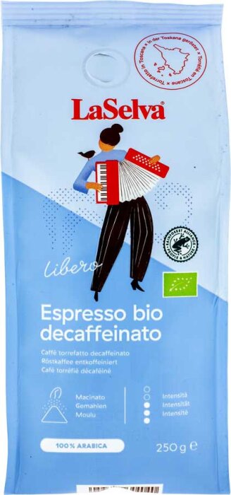 LaSelva Espresso koffeinfrei gemahlen 250g