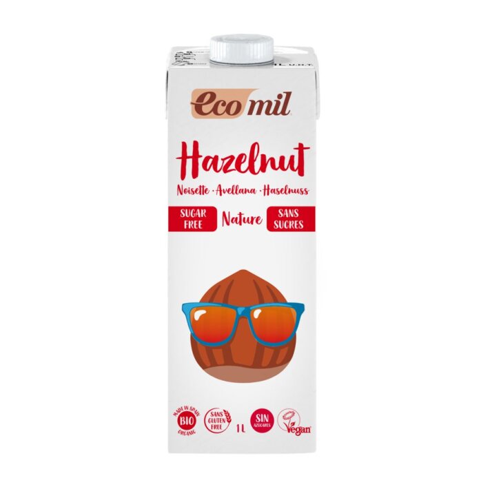 EcoMil Haselnussdrink zuckerfrei 1 l