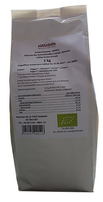 Naturata Getreidekaffee Instant demeter 1 kg