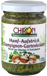 CHIRON Hanfaufstrich Champignon Gartenkräuter 135 g
