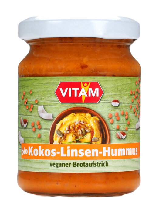 Vitam Bio Hummus Kokos Linsen 115g
