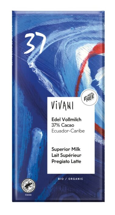 Vivani Edel Vollmilch mit37%Cacao 100g