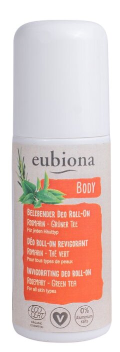 eubiona Sport Deo-Roller Rosmarin-Grüner Tee 50ml