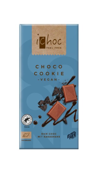 iChoc Bio Choco Cookie Reismilchschokolade 80g