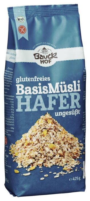 Bauckhof Hafermüsli Basis glutenfrei 425 g