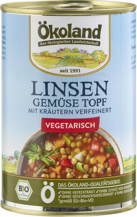 Ökoland Bio Linsen-Gemüse Topf 400g