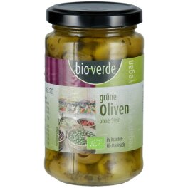Bio-Verde Bio Grüne Oliven ohne Stein 200g