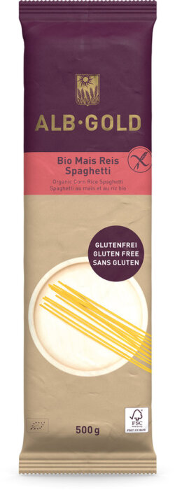 ALB-GOLD Mais Reis Spaghetti Papier 500g