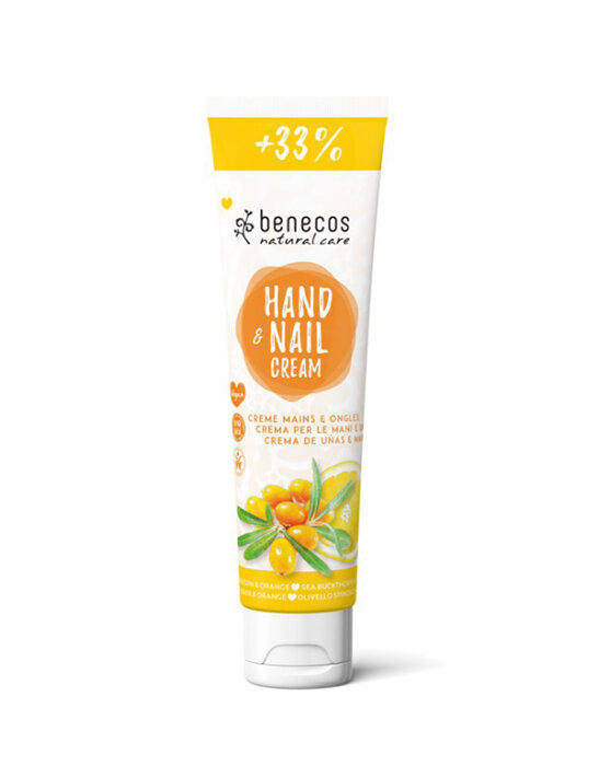 Benecos Hand & Nail Cream Sanddorn &Orange +33% 100ml