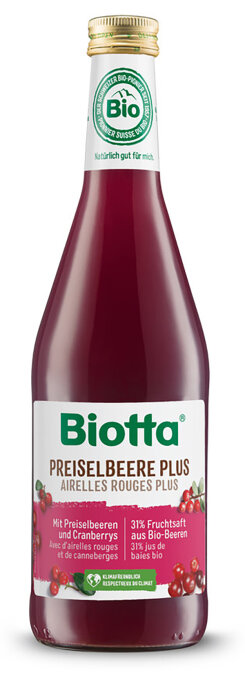 Biotta Preiselbeer Plus 500ml