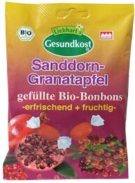Liebharts Gesundkost Bio-Bonbon Granatapfel-Sanddorn 100g