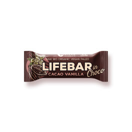 Lifefood Lifebar InChoco Cacao Nibs Vanille 40g