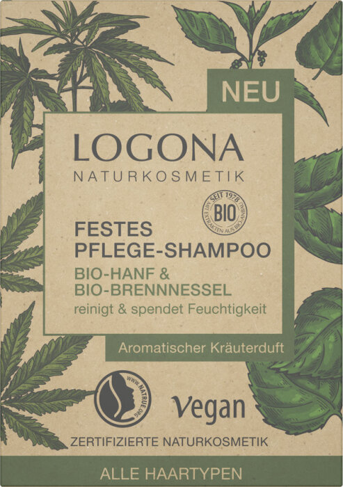 Logona Festes Shampoo Hanf & Brennnessel 60g