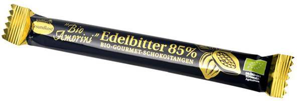 Liebharts Gesundkost Bio-Amorinis- Edelbitter 85%- Schokoladenstangen 35g