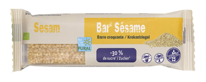 Pural Sesam Bar less sugar Riegel 35g