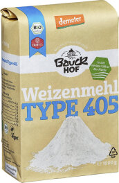 Bauckhof Weizenmehl hell Type 405 demeter 1kg Bio