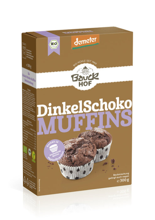 Bauckhof Bio Muffins Dinkel-Schoko 300g