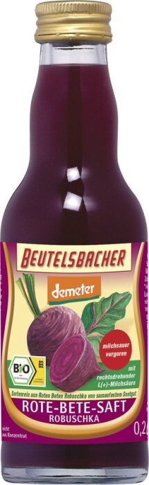 Beutelsbacher Rote-Bete-Saft Robuschka milchsauer vergoren 200ml Bio