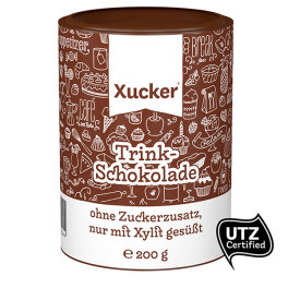 Xucker Trinkschokolade mit Xylit Zuckerfrei 200g