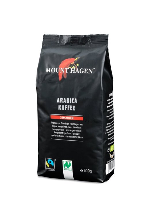 Mount Hagen Röstkaffee gemahlen 500g Bio