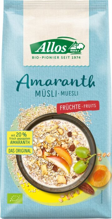 Allos Amaranth Früchte Müsli Großpackung Bio 1,5kg
