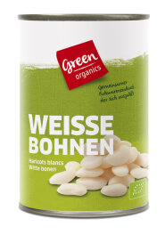 greenorganics Wei&szlig;e Bohnen in der Dose 400g