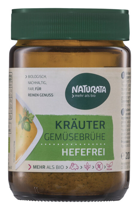 Naturata Gemüsebrühe Kräuter hefefrei, Glas Bio 200g