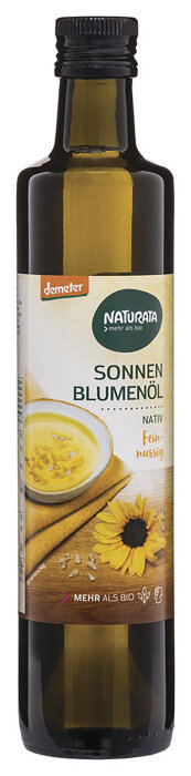 Naturata Sonnenblumenöl demeter, nativ 500ml Bio
