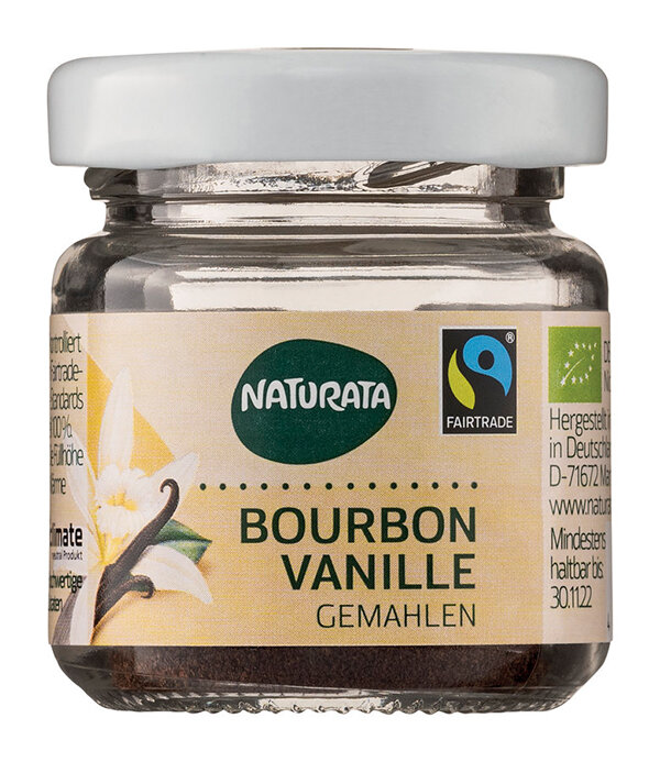Naturata Bourbon Vanille gemahlen, Glas 10g Bio