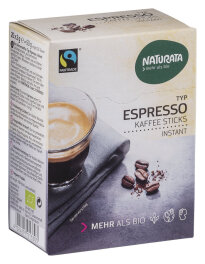 Naturata Espresso Sticks, Bohnenkaffee Instant Bio 25x 2g