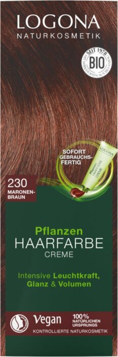 Logona Pflanzen Haarfarbe Creme 230 marone 150ml