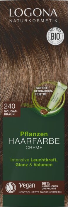 Logona Pflanzen Haarfarbe Creme 240 nougat 150ml