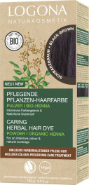 Logona Pflanzen-Haarfarbe Pulver Schwarz Braun 100g