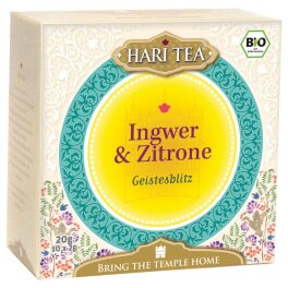 Hari Tea Ingwer &amp; Zitrone Geistesblitz 20g