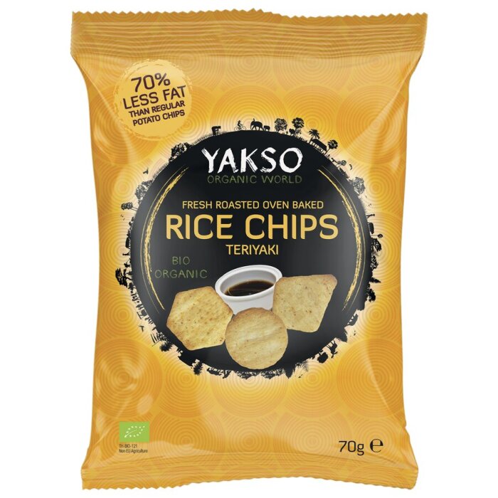 Trafo Yakso Bio Rice Chips Teriyaki 70g