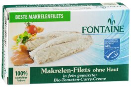 Fontaine Makrelen-Filets Tomat-Curry 125g