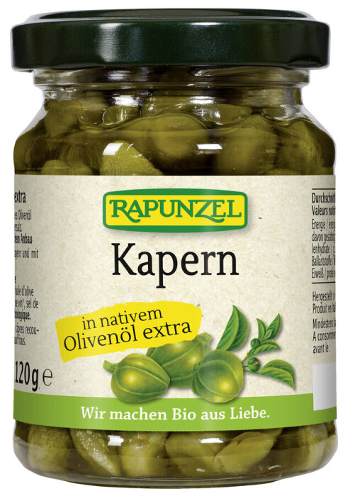 Rapunzel Bio Kapern in Olivenöl 120g