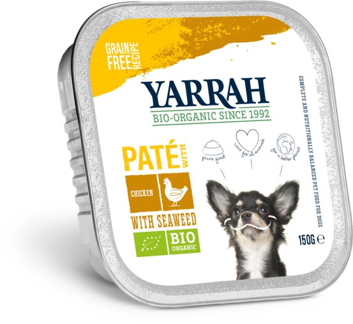 Yarrah Hund Paté Huhn mit Meeresalgen 150 g