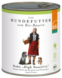 defu - Tierfutter Nassfutter Hund Huhn High Sensitive 820g