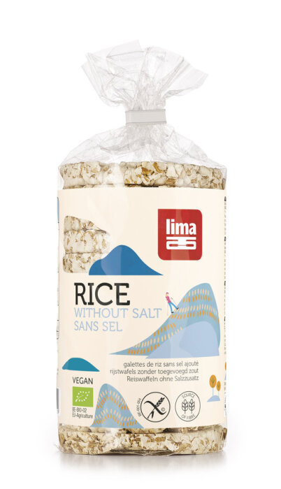 Lima Reiswaffeln ohne Salz rund 100g