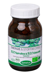 Sanatur BioSpirulina + Chlorella Tabletten 100g