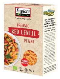 Explore Cuisine Penne aus roten Linsen 250g Bio
