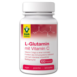 Raab Vitalfood L-Glutamin Kapseln &agrave; 480 mg 100Stk 48g