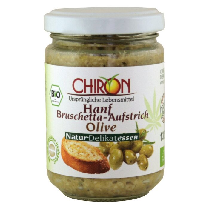 CHIRON Hanfbruschetta Aufstrich Olive 130g Bio