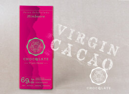 Chocqlate Bio Virgin Schokolade Himbeere 70g