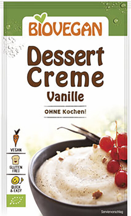 Biovegan Dessertcreme "ohne Kochen" Vanille 52g