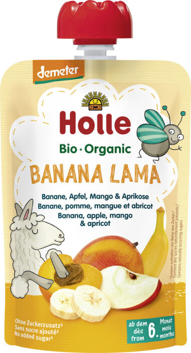 Holle Banana Lama -Pouchy Banane, Apfel, 100 g