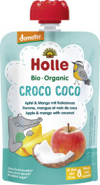 Holle Croco Coco - Pouchy Apfel, Mango, Kokosnuss 100 g