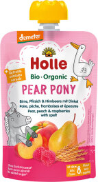 Holle Pear Pony - Birne, Pfirsich & Himbeere 100 g